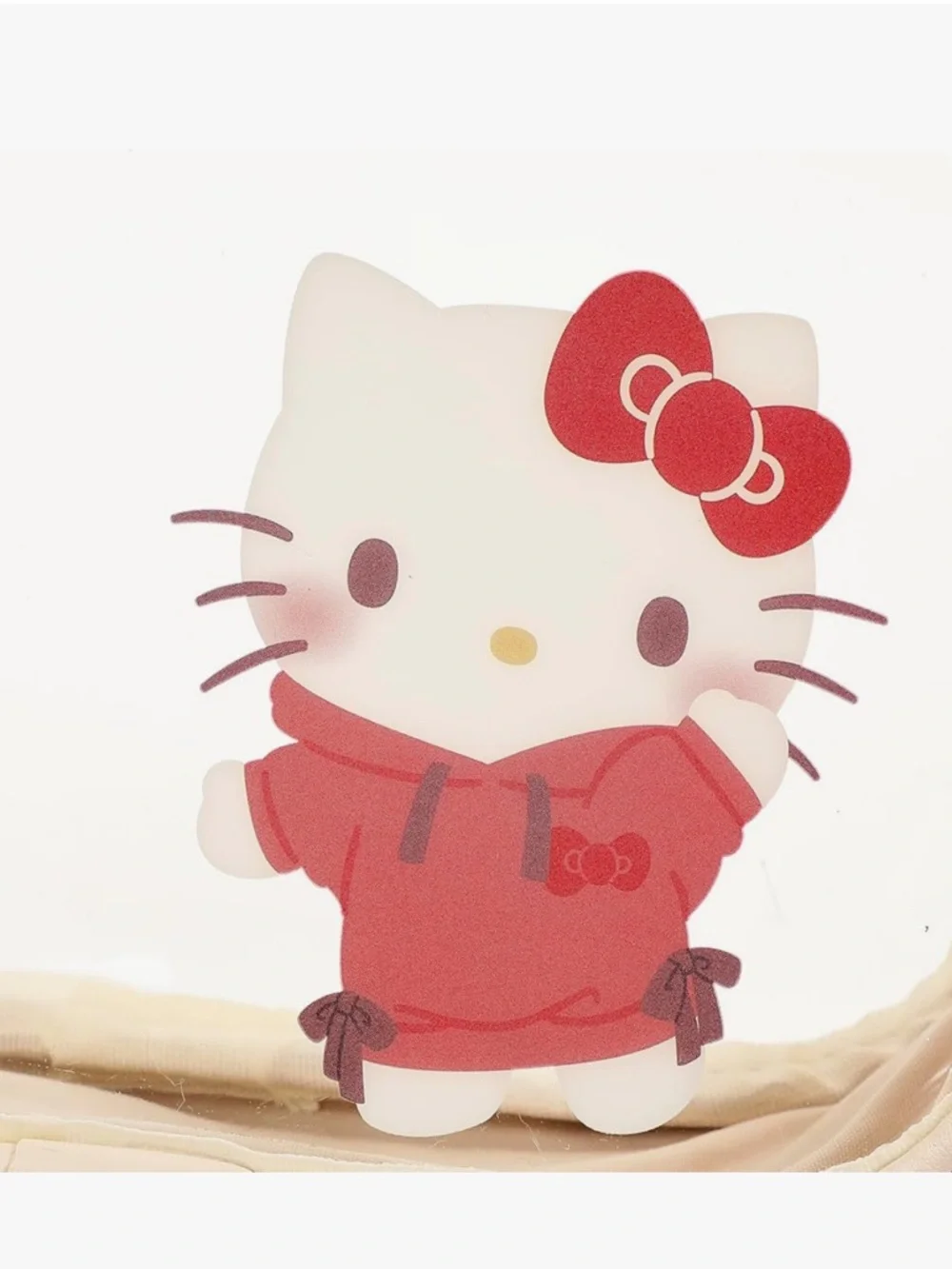 Sanrio Hello Kitty Clear & Peach 3-Piece Cosmetic Bag Set